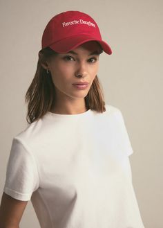 A new hat that will feel like an old favorite. Favorite Daughter embroidery makes an understated statement on this cotton, unstructured hat.100% Cotton Unstructured Hat, Logo Baseball, Reds Baseball, Favorite Daughter, Classic Logo, Baseball Hat, Color Set, Cotton Twill, Contrasting Colors