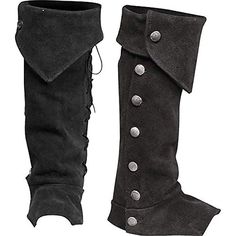 Retro Vintage Medieval 17th Century Nordic Cosplay Costume Gaiters Boot Covers Pirate Warrior Knight Ritter Viking Crusader Men's Women's Unisex Halloween Performance Stage Masquerade Shoe Cover 2024 - AU $37.19 Leather Gaiters, Leg Armor, Medieval Boots, Renn Faire, Medieval Collectibles, Medieval Fair, Medieval Gothic, Boot Covers, Dr Shoes