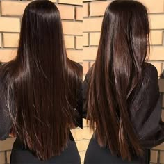 Brown Hair Shades, Long Hair Color, Long Brown Hair, Haircuts Straight Hair, Hair Shades