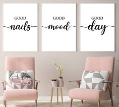 Basement Salon, Nail Setup, Nail Salon Art, Beauty Studio Decor, Spa Brochure, Pink Office Decor, Nail Parlour, Nail Salon Interior Design, Nails Extension