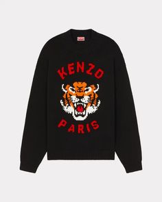 Buy 'KENZO Lucky Tiger' genderless jumper designed by Nigo and discover all the latest items on the official KENZO website. Secure payment and free returns. Lucky Tiger, Jumper Designs, Dream Board, Style Streetwear, Mens Jumpers, Jumper, Fashion Inspo, My Style, Design