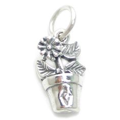 Please note this charm is 2D. Please see the images on this listing. - - - Flower In Pot 2D Sterling Silver .925 Charm Fitting - Jump Ring - NOT suitable for bead bracelets - NOT suitable for Pandora bracelets - to fit a Pandora bracelet or another design please send a message before purchasing so we can advise the additional fitting that you need to buy Flowers Gardening charms Sterling Silver Charm 925 Flowers & Plants Charm Fitting - Jump Ring Maldon Jewellery Traditional Sterling Silver 7428 REF CF Moderno No Stone Please note, we do NOT supply gift boxes, so your item will NOT come in a gift box. Please also note that most connecting rings will NOT be soldered, and for your peace of mind, we recommend you have them soldered by your own local jeweller, as we do not have soldering facil Flower In Pot, Jewellery Traditional, Flowers Gardening, Buy Flowers, Flowers Plants, Fine Jewelry Bracelets, Bead Bracelets, Pandora Bracelets, Pandora Bracelet