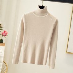 Upgrade your winter wardrobe with our Women's Oversized Sweater - a perfect blend of sleek and simple design. The thick and warm fabric. coupled with a stylish turtleneck. will keep you cozy and fashionable during the chilly season. Made of high-quality cotton and polyester. this sweater offers maximum comfort and durability. With a high elasticity rate. it's perfect for women of all sizes. This popular plain sweater is available in different colors and sizes to cater to your needs. Don't miss out on the chance to own this timeless piece of winter wear. Order now and experience the luxury of knitted comfort. Plain Sweater, Women Of All Sizes, Apricot Sweater, Plain Sweaters, Oversized Sweater Women, Warm Fabric, Thick Sweaters, Oversized Sweater, Winter Wear