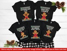 Deck the halls with laughter and holiday cheer this season with our Funny Family Gingerbread Christmas Matching Shirts! These whimsical, matching tees are the icing on the gingerbread house when it comes to celebrating the festive spirit with your loved ones. From the adorable gingerbread designs to the cozy holiday attire, these shirts are the perfect recipe for sharing joy during your family gatherings. Our Gingerbread family shirts are more than just attire; they're a delightful way to create cherished memories and bring the whole family together in style. Whether you're searching for funny gingerbread shirts or simply looking to add an extra dash of merriment to your holiday celebrations, these tees are the perfect choice. So, gather your loved ones, don your matching shirts, and let t Gingerbread Designs, Gingerbread Family, Pajamas Matching, Matching Christmas Shirts, Christmas Matching, Holiday Attire, Professional Graphic Design, Cozy Holiday, Christmas Pjs