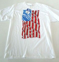 Home of the Brave Boys Flag T-Shirt Size Youth XL -18/20 - runs large White T-Shirt with US Flag Weathered Look Flag 100% Heavy Cotton Gildan T-Shirt Smoke free home Thanks for looking White T-shirt With American Flag Print For Spring, White Cotton T-shirt With American Flag Print, Casual White Shirt With American Flag Print, White Shirt With Flag Print For Spring, Spring White Shirt With Flag Print, White Short Sleeve Tops Made In Usa, White Flag Print T-shirt For Streetwear, White Graphic Tee Made In Usa, White T-shirt Made In Usa For 4th Of July