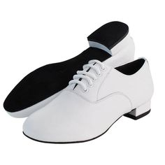 Men's 2cm White Leatherette Heels Ballroom Dance Shoes White Modern Ballroom, Samba Shoes, Style Dance, Ballroom Dance Shoes, Latin Ballroom, Conversion Chart, Shoe Size Conversion, Ballroom Dance, Shoes Color