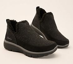 Sleek, comfy, and distinct, these ankle boots are an absolute must-have this chilly season. Pair them with jeans or lined leggings to jazz up your daily outfits with pure chicness. From Skechers. Comfortable Slip-on Winter Boots, Comfortable Winter Walking Boots, Comfortable Walking Boots For Winter, Casual Winter Walking Boots, Comfortable Ankle-high Fall Boots, Comfortable Ankle-high Boots For Fall, Comfortable Boots For Cold Weather And Fall, Comfortable Boots For Cold Weather In Fall, Casual Boots With Faux Fur Lining For Fall