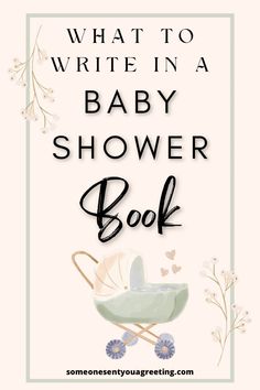 what to write in a baby shower book