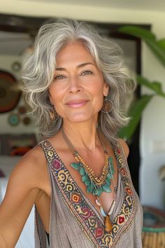 Top Hairstyles for Women Over 50: Timeless Beauty | The Best Hairstyles for Older Women (50 & Over) Haircut Tip, Beautiful Aged Women, Grey Hair Inspiration, Beautiful Gray Hair, Silver Sisters, Hair Mistakes, Long Gray Hair, Ageless Beauty, New Haircuts