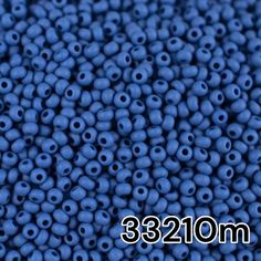 blue seed beads are shown with the words 3240m above it and below them