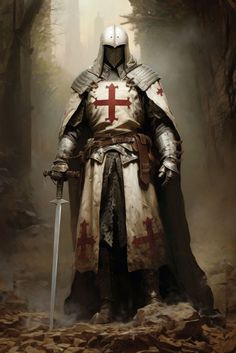 Templar Knight Tattoo, Medieval Soldier, Roi Arthur, Heroic Fantasy