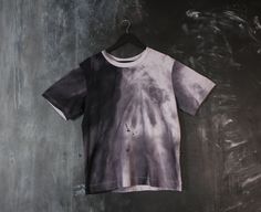 Hand Dyed Washed Black Short Sleeve T-shirt, Hand Dyed Black Crew Neck T-shirt, Hand Dyed Washed Black Crew Neck T-shirt, Acid Wash Crew Neck T-shirt With Natural Dye, Hand Dyed Black Short Sleeve T-shirt, Black Hand-dyed Short Sleeve T-shirt, Hand Dyed Black Cotton T-shirt, Grunge Hand Dyed Short Sleeve T-shirt, Urban Street Wear