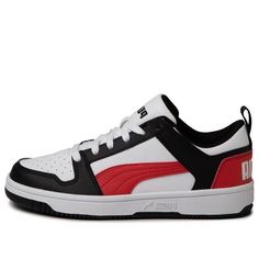 (KIDS) PUMA Rebound Layup Low SL Jr Sneakers Red/Black 370490-07 (SNKR/Skate/Big Kid) University Red Synthetic Basketball Shoes, Sporty Sneakers With Elastic Laces For Skateboarding, Red Mid-top Synthetic Skate Shoes, Casual University Red Synthetic Basketball Shoes, Red Synthetic Sneakers With Vulcanized Sole, Low-top Sneakers With Elastic Laces For Skateboarding, Skateboarding Sneakers With Elastic Laces And Round Toe, Low-top Skateboarding Sneakers With Elastic Laces, Casual Skate Shoes With Elastic Laces