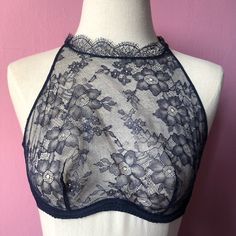 Delicate&Gorgeous Annoushka Navy Blue Lace Bra. Sizes Available 3,4 Nwt Please Know Your Ap Sizing Before Purchasing Retail Price 275$ Currently Sold Out. Evening Sheer Lace Bra, Elegant Blue Bra With Lace Trim, Elegant Blue Summer Bra, Fitted Blue Bra With Lace Closure, Elegant Fitted Blue Bra, Elegant Blue Lace Bra, Blue Lace Bra, Silk Bra, Demi Cup Bra