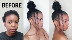 Cute Ponytails For Short Hair Black Women, Gel Hairstyles For Short Hair Black Women, How To Make A Ponytail With Short Hair, Hair Bun Ideas For Black Women, Gel Natural Hairstyles For Black Women, Ponytail On 4c Natural Hair, Short Hair Gel Style Black Women, Hair Gel Styles Hairstyles Black Women, Hair Gel Styles Hairstyles Short Hair