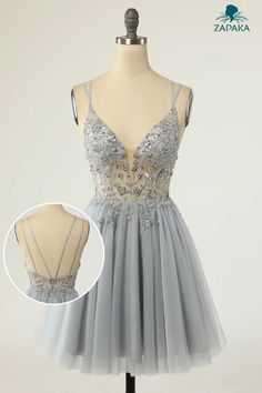 Tulle Hoco Dress Short, Grey Hoco Dress, Home Coming Dresses Short, Pretty Homecoming Dresses Short, Homecoming Dresses Ideas, Homecoming Dresses White, Grey Homecoming Dress, Homecoming Inspo, Hoco 2022