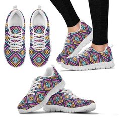 Native American Shoes, Navajo Indians Aztec Tribal Native American Print Women Shoes Sneakers – Excoolent Sneakers are the epitome of style and comfort. Crafted with precision and made from high-quality materials, they offer a perfect blend of fashion and functionality. The cushioned sole provides exceptional support, making them ideal for all-day wear. Whether you’re strolling... Gym Sneakers, Women Shoes Sneakers, American Shoes, Native American Print, Unique Sneakers, White Sneakers Women, Vans Classic Slip On Sneaker, Sneakers White, Mens Shoes Sneakers