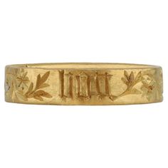 Late Medieval Engraved Posy Ring, 'For Good Love', Circa 15th Century. | From a unique collection of vintage Band Rings at https://www.1stdibs.com/jewelry/rings/band-rings/. Victorian Era Rings, Posey Rings, Medieval Love, Posy Ring, Posey Ring, Medieval Accessories, Medieval Rings, Wedding Band Engraving, Marriage Ring