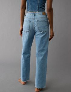 AE Strigid High-Waisted Stovepipe Jean Bible Snacks, Stovepipe Jeans, White Jeans Men, Wishlist 2024, Mom Jeans Outfit, Athletic Fit Jeans, Ae Jeans, Comfy Jeans, 2024 Christmas