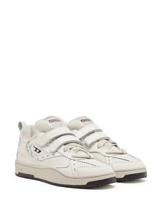 Find DIESEL S-ukiyo Touch-strap Sneakers on Editorialist. white panelled design perforated detailing mesh detailing pull-tab at the heel logo print to the side logo-print tongue front touch-strap over lace-up fastening round toe flat rubber sole Strap Sneakers, White Paneling, Pull Tab, Panel Design, Ducati, Sneakers White, Logo Print, Rubber Sole, Lace Up