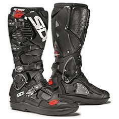 Sidi Crossfire 3 SRS Boots NOTE: The EU size printed on the box will be accurate, but the US sizing printed on the package itself may vary since some of Sidi's warehouses round their US sizing up or down. The sizing shown in the sizing chart in the images will show the accurate sizing breakdown for Sidi's current shoe last. The legendary Crossfire line has evolved again. The SIDI Crossfire 3 SRS Boots have been completely redesigned, with only the acclaimed SIDI cam lock buckles and straps carrying over from the Crossfire 2 SRS Boots. The inner gaiter has a larger circumference than the Crossfire 2, accommodating an even wider range of calf sizes and making for a tight seal around the rider’s lower leg no matter what knee brace system may be used. The upper inside of the gaiter features a Mode Cyberpunk, Womens Biker Boots, Women's Motorcycle Boots, Haikou, Lower Leg, Lady Biker, Biker Boots, Motorcycle Boots, Winter Outfit