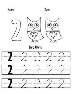 Free Number 2 Tracing Sheet for Preschool Number 12 Worksheets For Preschool, 2 Tracing Worksheet, Number 2 Tracing, Number 1 Tracing