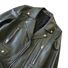 A classic selection of leather jacket. 100% leather Size chart for S M L Gloves Fashion, The Selection, Leather Jacket, Size Chart, Leather, Quick Saves, Black