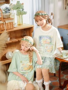 Forest Prince Healing Oil Painting Mint Short Sleeve Tees - ntbhshop Mint Shorts, Your Adorable, Healing Oils, Discount Code, Spreads, Everyday Outfits, Fabric Color, Short Sleeve Tee, Prince