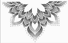 a black and white drawing of an intricate design