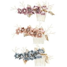 Description These bridal hair comb are made of alloy, attractive and charming flower design which make it shiny and beautidul. This delicately designed hair comb are perfect alternative headpiece. Great for bride, girls or wear it to a party. Features - Color: Purple, blue and pink. - Material: Alloy. - Size: About 14x6.5x2cm. - This headpiece would be a great choice for a bride or for any special occasion. - Flower design, fashion and beautiful. Best gift choice for family, friends and your gir Vintage Bridal Hair, Flower Bridal Hair, Handmade Comb, Decorative Hair Combs, Wedding Clip, Paper Doilies, Bridal Hair Clip, Bridal Hair Flowers, Bride Accessories