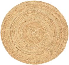 a round placemat made out of jute on a white background with no people around it