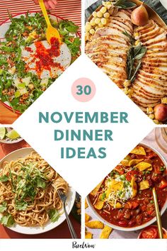 the top ten dinner ideas for november