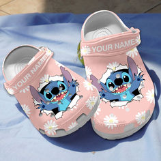 Spongebob Crocs, Stitch Slippers Disney, Crocks Shoes Disney, Lilo And Stitch Crocs Shoes, Disney Crocs, Crocs Shoes, Trendy Collection, Stitch Disney, Strap Heels