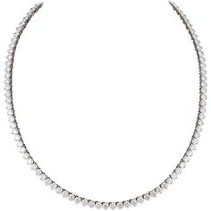 Ninacci 18K White Gold 21.37 Carats Tennis Necklace with 106 Round Diamonds Link Design, White Gold Set, Tennis Necklace, Custom Jewelry Design, Style And Grace, Jewelry Branding, Timeless Beauty, Prong Setting, Round Diamonds