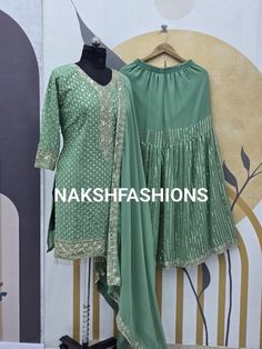 Fabric Details :- TOP :- Top Fabric : Heavy Faux Georgette And Full Sleeve With Work Top Work : Heavy Fancy Embroidery And 5 mm Sequins Work With Latkan Lace Work (Only Front Side Work) Top Inner : Micro Cotton Top Length : 32-34 Inch Top Size : 42 XL (Full Stitched) XXL Margin SHARARA :- Sharara Fabric : Heavy Faux Georgette Sharara Work : Heavy Fancy Embroidery And 5 mm Sequins Work Sharara Inner : Micro Cotton Sharara Length : 40-41 Inch (Fully Stitched) Up To XXL DUPATTA :- Dupatta Fabric : Pista Green Summer Party Sets, Summer Party Sets In Pista Green, Pista Green Fitted Sharara For Festivals, Fitted Pista Green Sharara For Festive Occasions, Festive Fitted Pista Green Sharara, Festive Fitted Pista Green Set, Fitted Pista Green Salwar Kameez In Chinon, Fitted Pista Green Chinon Salwar Kameez, Pista Green Palazzo Set With Dabka Work For Party