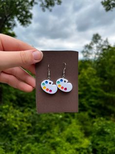 This is a handmade Painting Palette earrings! They come with 4 earring backs. Blue Ridge Ga, Painting Palette, Paint Palette, Blue Ridge, Earring Backs, Hippie Boho, Jewelry Earrings Dangle, Etsy Earrings, Dangle Drop Earrings