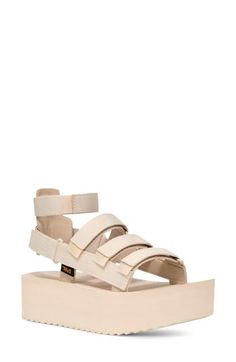 This sporty gladiator sandal revamp is boosted by a chunky platform sole, hook-and-loop closures and a removable ankle strap for added versatility. 1 3/4" platform Textile and leather upper and lining/rubber sole Imported Platform Sandals With Ankle Strap For Streetwear, Ankle Strap Platform Sandals For Streetwear, Casual Sport Sandals With Chunky Platform And Ankle Strap, Streetwear Ankle Strap Platform Sandals, Open Toe Platform Sandals For Streetwear, Chunky Platform Sandals For Spring Streetwear, Summer Platform Sandals For Streetwear, Platform Open Toe Sport Sandals For Streetwear, Ankle Strap Sandals For Summer Streetwear