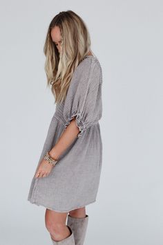 So cute and comfy, you’re going to want to twirl and dance in the Quinn Puff Sleeve Mini Dress because of how confident you feel in it! This dress will have you feeling effortlessly boho-chic all day long because it features: Comfortable textured mineral washed fabric Relaxed and loose babydoll silhouette with mini dress length So cute pintuck detailing along the bodice Classic rounded neckline Elbow length sleeves with cute gathered ruffled bottom edges So cute boho outfit pair with: Tattoo Bra Chic Flowy Boho Dress With Ruffles, Cute Dresses With Gathered Sleeves For Brunch, Chic Dresses With Ruffles And Relaxed Fit, Bohemian Dress With Relaxed Fit For Brunch, Bohemian Relaxed Fit Dress For Brunch, Relaxed Fit Bohemian Dress For Brunch, Bohemian Relaxed Fit Day Out Dress, Chic Flowy Peasant Dress For Summer, Casual Summer Peasant Dress With Gathered Sleeves