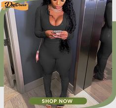 New Pu Solid Color Long-sleeved Casual Two-piece Suit Solid Fitted Long Sleeve Sets, Solid Color Fitted Long Sleeve Sets, Fitted Solid Color Sets For Fall, Fitted Solid Color Sets For Night Out, Black Slim Fit Long Sleeve Sets, Long Sleeve Casual, Two Piece, Solid Color, Long Sleeve