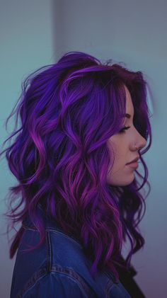 40 Prettiest Purple Hair Color Ideas To Make Your Hair Pop Purple Hair Color, Lavender Hair Colors, Magenta Hair, Purple Ombre Hair, Lavender Hair