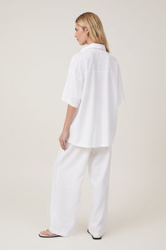 Haven Wide Leg PantCotton On Women - Haven Wide Leg Pant - WhiteCotton On | Women | Clothing | PantsCotton On | Women | Clothing | PantsCotton On | Women | Clothing | Pants Relaxed White Wide-leg Pants, Relaxed White Ankle-length Pants, Relaxed White Pants For Workwear, White Relaxed Ankle-length Pants, Relaxed White Ankle-length Bottoms, Relaxed Ankle-length White Bottoms, White Wide Leg Pants With Pockets And Straight Hem, White Linen Wide Leg Pants With Straight Hem, White Wide Leg Pants With Straight Hem For Summer