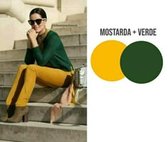 Color Combinations For Clothes, Yellow Pants, Vert Olive, Interior Design Diy, Color Analysis, Cute Fall Outfits, Beautiful Hijab, Fashion Over 40, Coordinating Colors