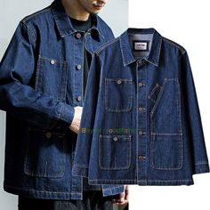 Denim Jacket Vintage, Workwear Casual, Retro Coat, Denim Projects, Mens Workwear, Vintage Denim Jacket, Favorites List, Denim Jacket Men, Jacket Vintage