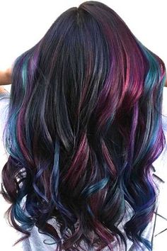 Slick Hair, Winter Hair Colors, Rambut Brunette, Dunner Wordend Haar, Costume Noir, Violet Hair, Real Human Hair Extensions