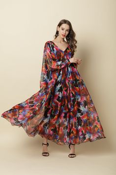 Chiffon red flower Autumn Long Sleeve Party Big Hem Dress Evening Wedding Maternity Lightweight Holiay Beach Bridesmaid Maxi Skirt Detail Info: Color: red flower NC44 as picture More color choice link: https://www.etsy.com/listing/213656440/chiffon-dress-color-card?ref=shop_home_feat_1 Please just note your color choice with your order. ❤ Material: Chiffon ❤ The dress doesn't limit the chest size and waitst size, arm hole 45cm (if your upper arm circle circumference is more than 40cm, please not Bridesmaid Maxi Skirt, Maternity Photo Dresses, Beach Bridesmaid, Beach Bridesmaids, Arm Circles, Baby Shower Dresses, Evening Dresses For Weddings, Shower Dresses, Evening Wedding