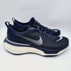 Thank You For Stopping By Our Store! We Highly Appreciate Your Business. Item For Sale: Nike Zoomx Invincible Run Flyknit 3 Navy 2023 Men's Running Shoes Dr2615-400 Box Is Missing Lid!!!!! Size: Color: Navy Blue Sku: Dr2615-400 New With Box. Fast Shipping Via Usps. We Welcome Majority Of Reasonable Offers. Like/Watch Our Items For Special Offers Sent To You! Navy Breathable Training Sneakers, Navy Running Shoes With Round Toe For Sports, Navy Low-top Breathable Running Shoes, Navy Breathable Running Shoes With Round Toe, Navy Low-top Running Shoes With Boost Midsole, Navy Breathable Running Sneakers, Navy Cushioned Running Shoes For Jogging, Navy Running Shoes With Cushioned Footbed For Jogging, Functional Blue Walking Shoes For Marathon