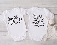 Introducing our adorable collection of baby bodysuits and toddler shirts! These charming and comfortable garments are perfect for your little ones to rock in style and comfort. Each piece is carefully crafted with love and attention to detail to ensure a delightful experience for both parent and child. 🌟 Key Features: 💜Superior softness: Made from premium, high-quality fabrics, our baby bodysuits and toddler shirts are incredibly soft and gentle on delicate skin. Your little bundle of joy will Playful Short Sleeve Onesie For Gender Reveal, Cute Onesie With Funny Text For Gender Reveal, Funny White Onesie For Gender Reveal, Cute White Bodysuit For Gender Reveal, Funny Short Sleeve Onesie For Gender Reveal, White Onesie For Gender Reveal With Funny Text, Cute White Onesie For Gender Reveal, White Onesie With Letter Print For Gender Reveal, Parenting Onesie With Funny Text In White