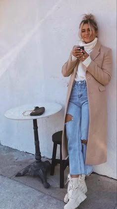 Chique Outfit, New York Outfits, Winter Fashion Outfits Casual, Europe Outfits, Chic Fall Outfits, Cold Outfits, Elegante Casual, Mode Casual, Looks Street Style