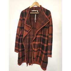 Soft Surroundings Plaid Long Open Cardigan Fall Autumn Size Small Nwt Size Small Long Nwt Perfect For A Cool Fall Night. Football Games. Look Sophisticated But Feel Comfy. It Works For So Many Things! Plaid Sweater For Fall, Plaid Long Sleeve Cardigan For Work, Winter Plaid Outerwear For Layering, Winter Plaid Cardigan For Work, Plaid Outerwear For Winter Layering, Plaid Cardigan For Workwear In Fall, Fall Night, Long Open Cardigan, Look Sophisticated