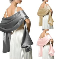 Cheap Wedding Decorations, Satin Shawl, Wedding Scarf, Elegant Moments, Wrap Shawl, Shawl Wrap, Cheap Wedding, Satin Silk, Polyester Satin